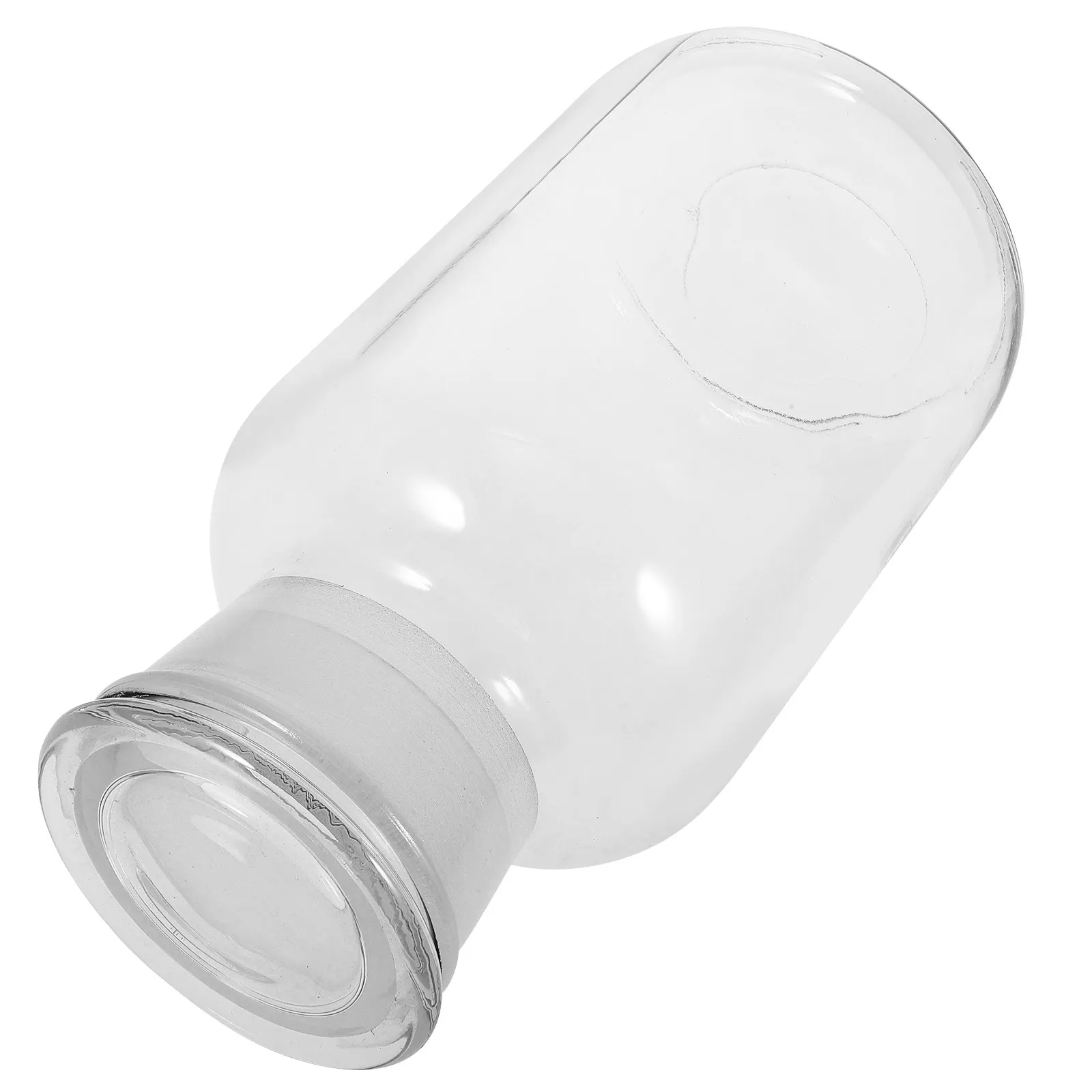 

Clear Glass Storage Jar with Airtight Lid Large Container for Pantry Staples Flour Sugar Spices Cereal Kitchen Organization