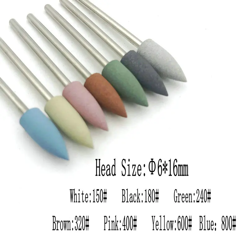 28 Types Rubber Silicone Nail Drill Bit Dental Silicon Rubber Burs Drill Accessories Foot Polishing Tools