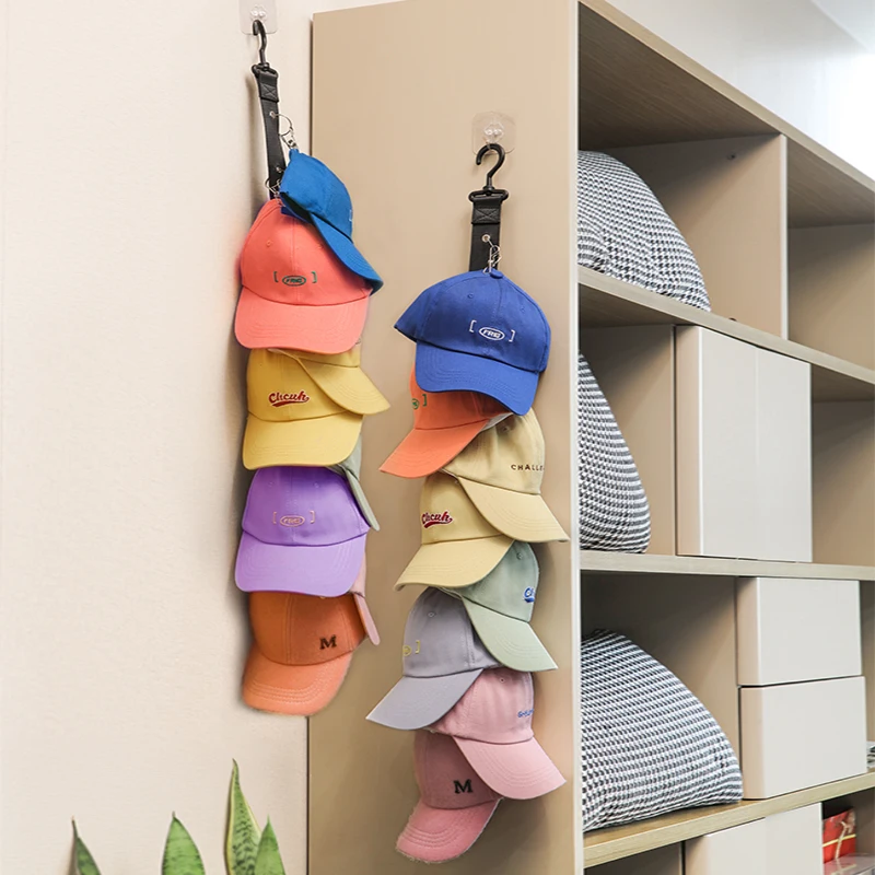 Hat Storage Organizer Home Use Hat Rack Dormitory Closet Hook Duckbill Cap Holder Clothes And Hat Stand Casual Style Unisex