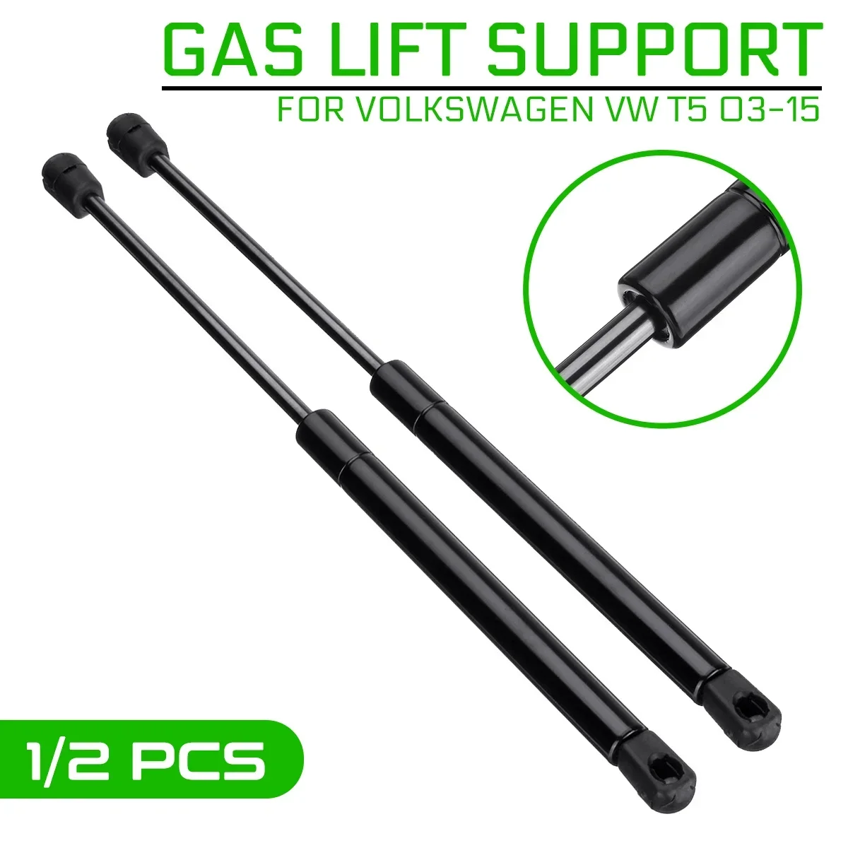 1Pcs 2Pcs Front Hood Bonnet Gas Strut Support Bar 7E0823359 Fit VW T5 Transporter Caravelle 2003-2015