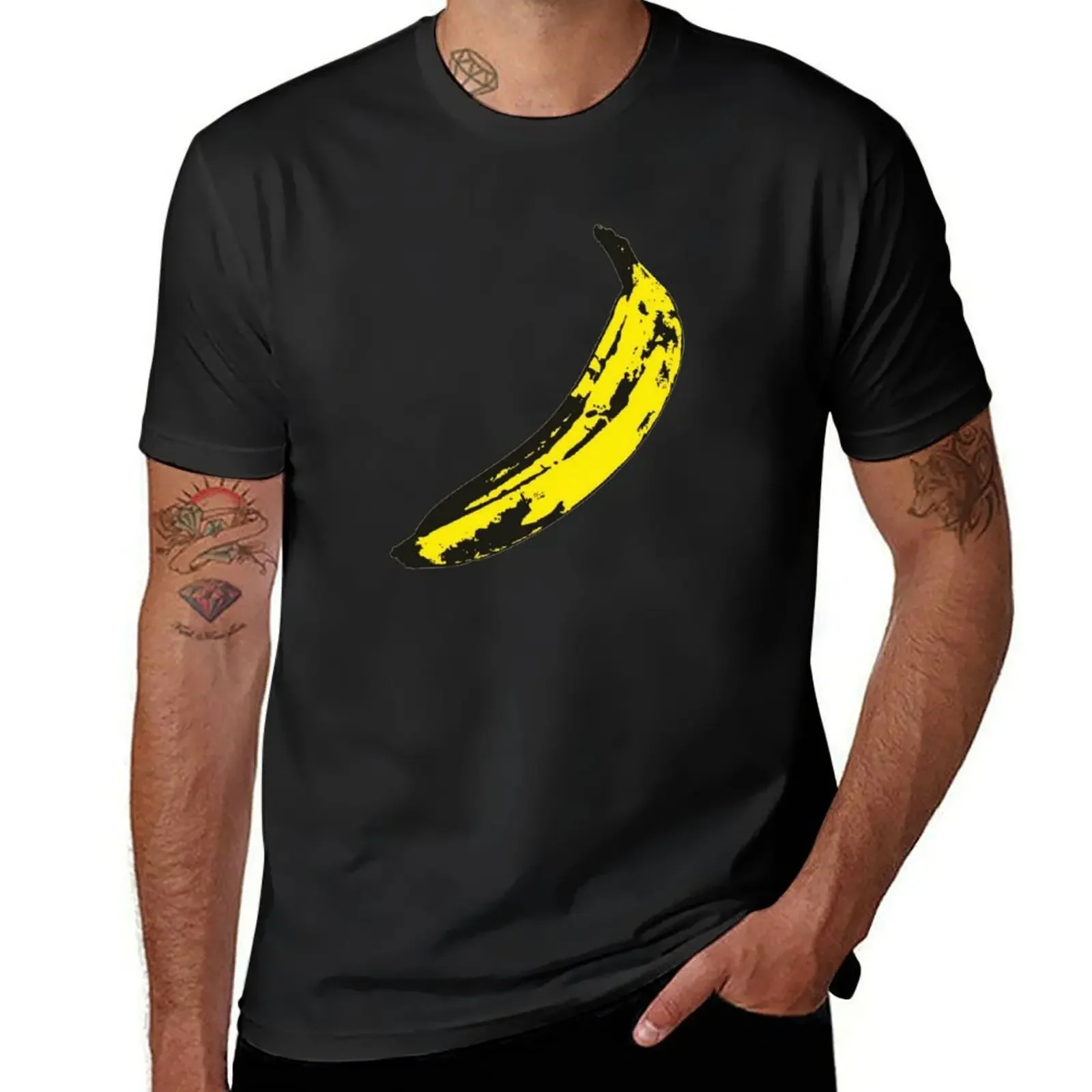 

[HIGH QUALITY] Velvet Underground Banana T-Shirt blanks oversizeds T-shirt men