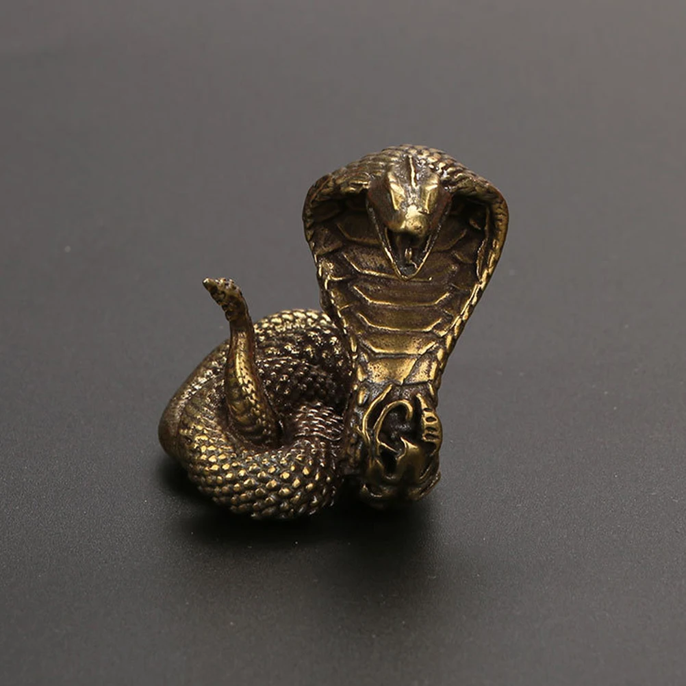 

Zodiac Snake Table naments Solid Brass Retro Brass Snake Decor Desk Decor Bedroom Office Garden Statue Figurine