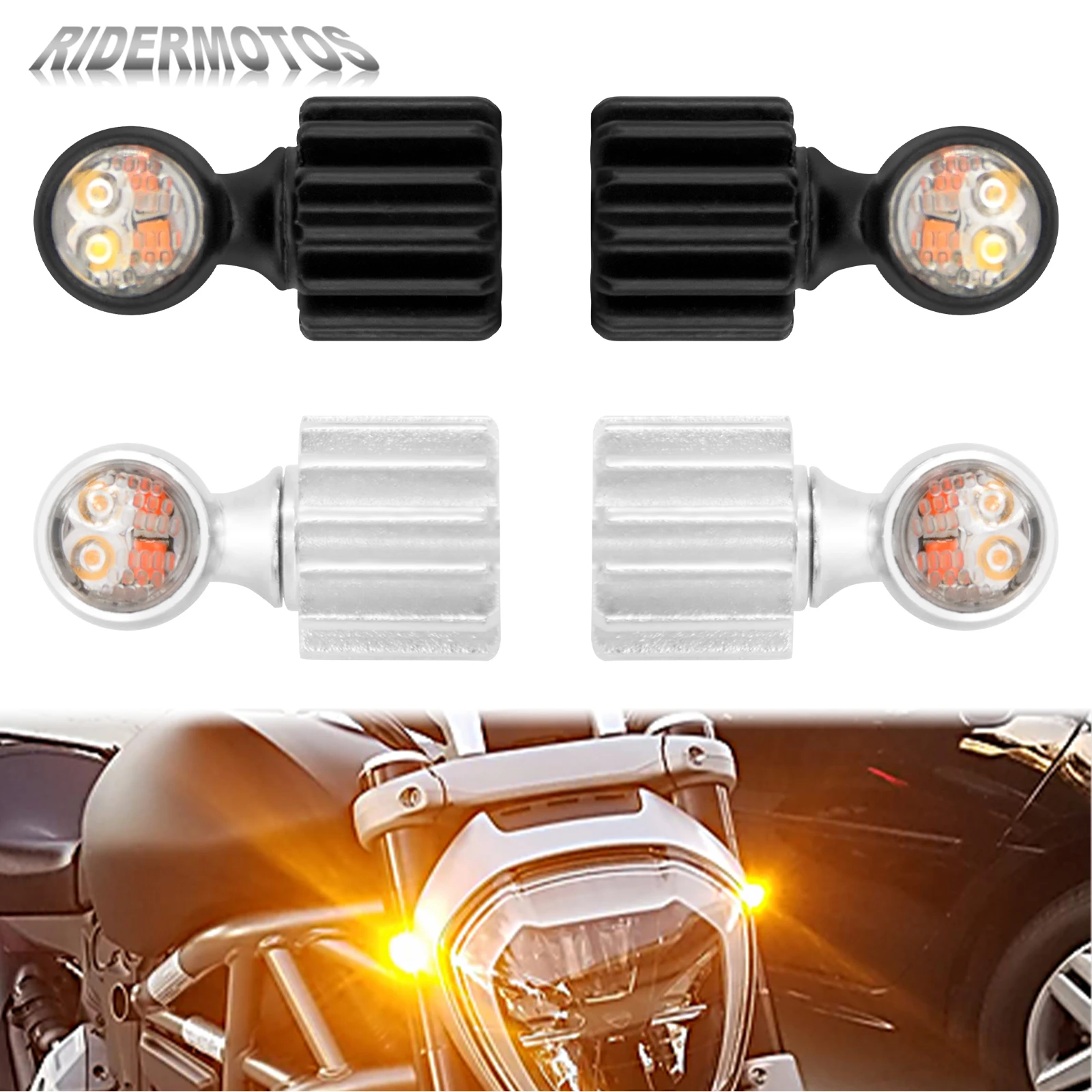 

Motorcycle Mini LED Light Turn Signal Indicator Brake Blinker Running Lamp For Harley Sportster Touring Road Glide Dyna Softail