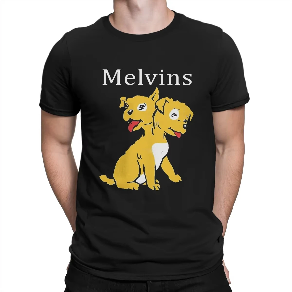

Men T-Shirts Music Vintage Pure Cotton Tees Short Sleeve Melvins Tshirts O Neck Clothing Gift Idea Oversized Casual Unisex Tees