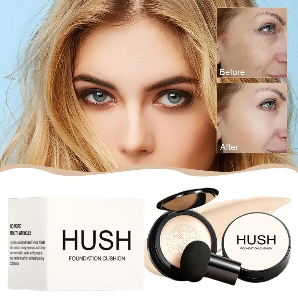 

1pcs Mushroom-Shaped Air Cushion CC Cream for Face Moisturizing Brightening Oil-Free Foundation Korean Makeup Base