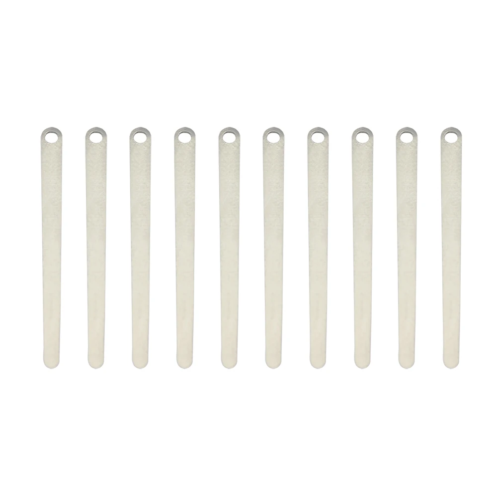 10pcs Clarinet Reed Stainless Steel Reed Metal Black Pipe Reed Clarinet Maintenance Accessories Woodwind Spare Parts