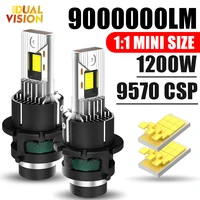2 uds D2S D4S D2R D4R faro LED HID 9000000LM luces de xenón para coche 1:1 Plug and Play 9570 CSP Chip Turbo lámpara 6000K blanco
