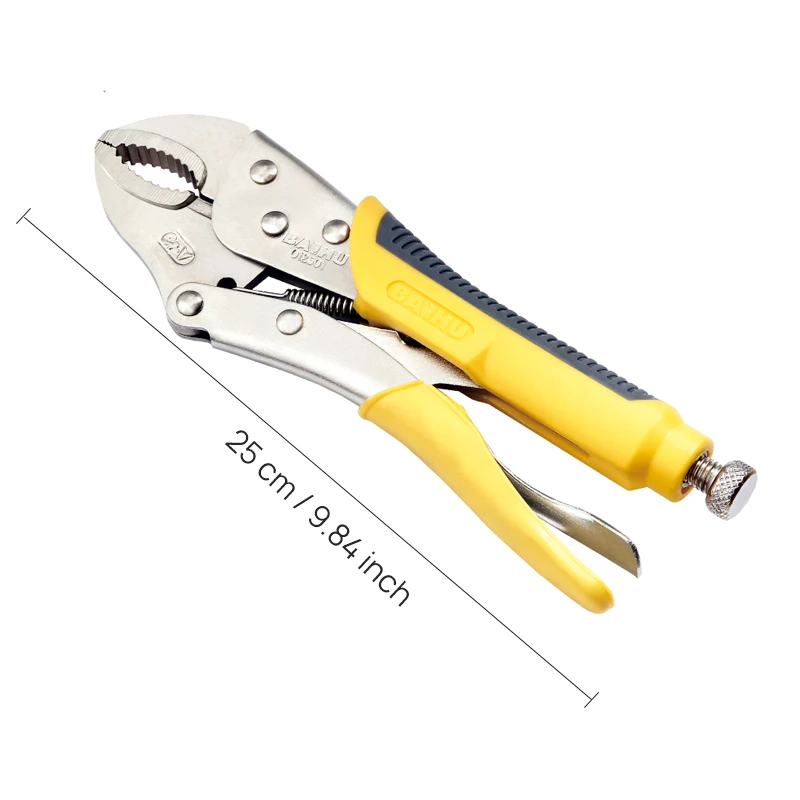 Locking Pliers，Clamp Pliers Adjustable Position for Clamping Parts of Different Thicknesses，With Rubber Sleeve