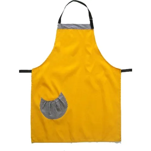 Medusa Forma Bib Apron Chef Barista Cook Barber Tattoo Waiter Apron Yellow