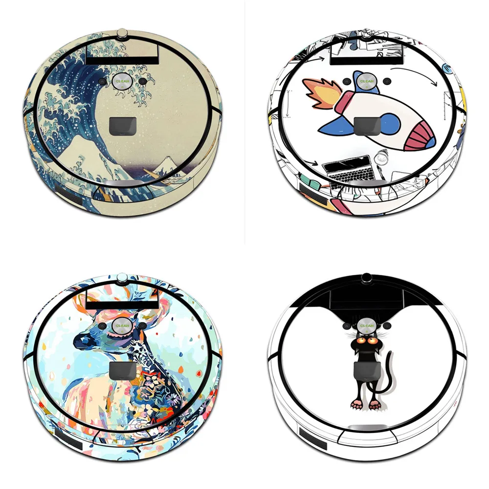 

Provide Customized Custom Vinyl Cartoon Sticker for iRobot 960 970 980 Vacuum Cleaner Skin Protective Film Spare Parts