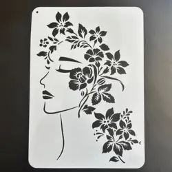 Plantillas de mandala DIY, pintura de pared, libro de recortes colorear, álbum en relieve, plantilla de tarjeta de papel decorativa A4 29*21cm para mujer