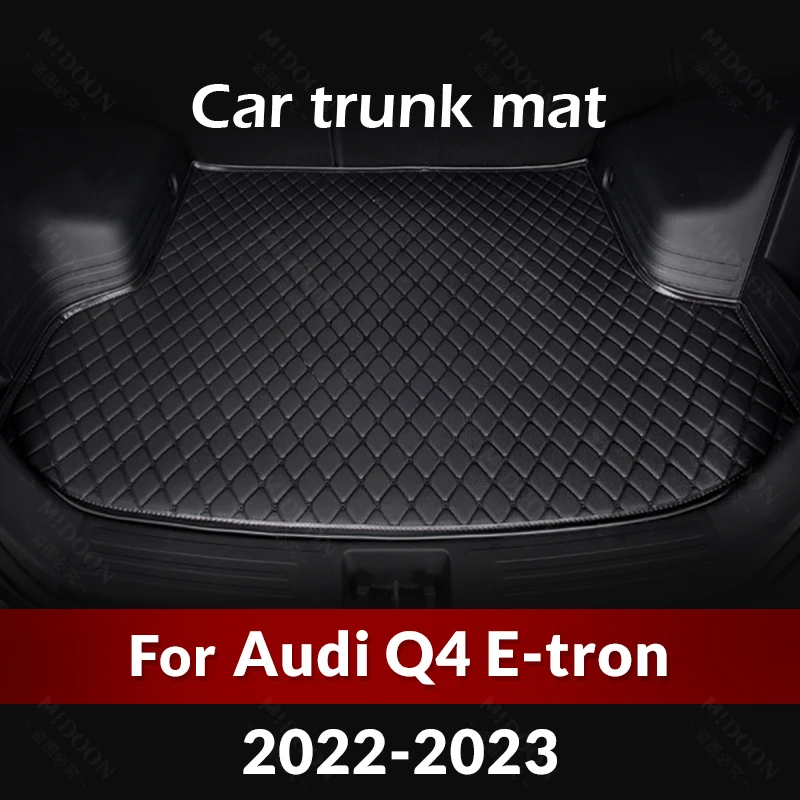 Car Trunk Mat For Audi Q4 e-tron 2022 2023 Custom Car Accessories Auto Interior Decoration