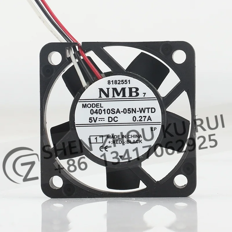 

Вентилятор охлаждения NMB DC 5V 0.27A AC EC 4010, 4 см, с двойным шарикоподшипником, для преобразователей частоты, 3-проводной, 40X40X10 мм, 04010SA-05N-WTD