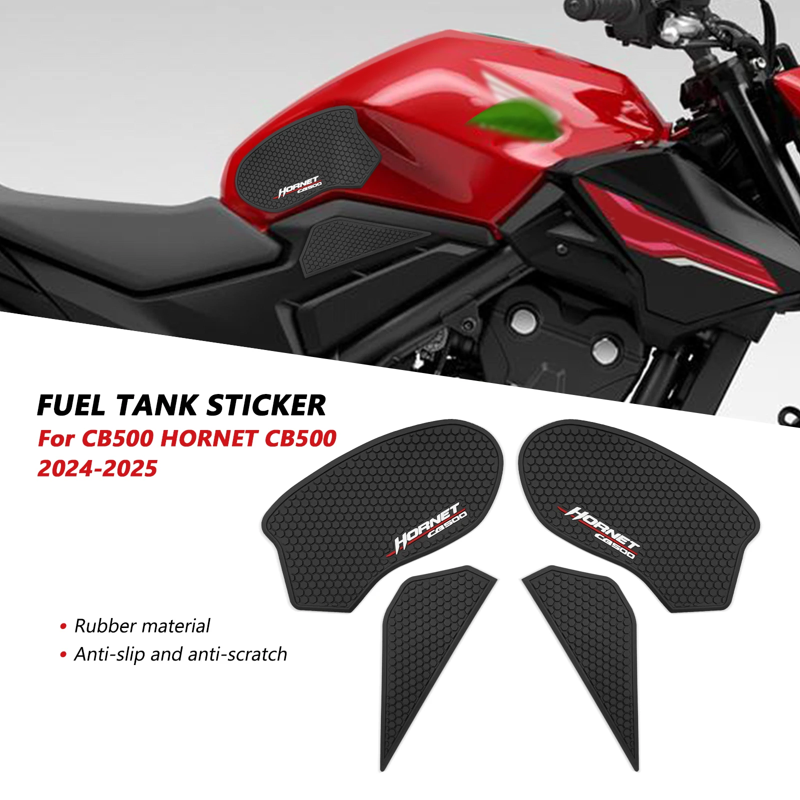 

Motorcycle accessories fuel tank traction pad anti-slip sticker fuel tank knee pad for CB500 HORNET cb 500 bumblebee CB500 2024