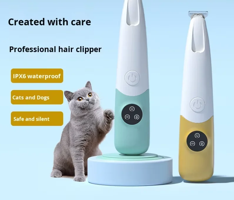 

Genuine Cat Dog Universal Pet Paw Shaving Tool Low Noise Vibration Reduction Exquisite Design Battery Made Durable Plastic