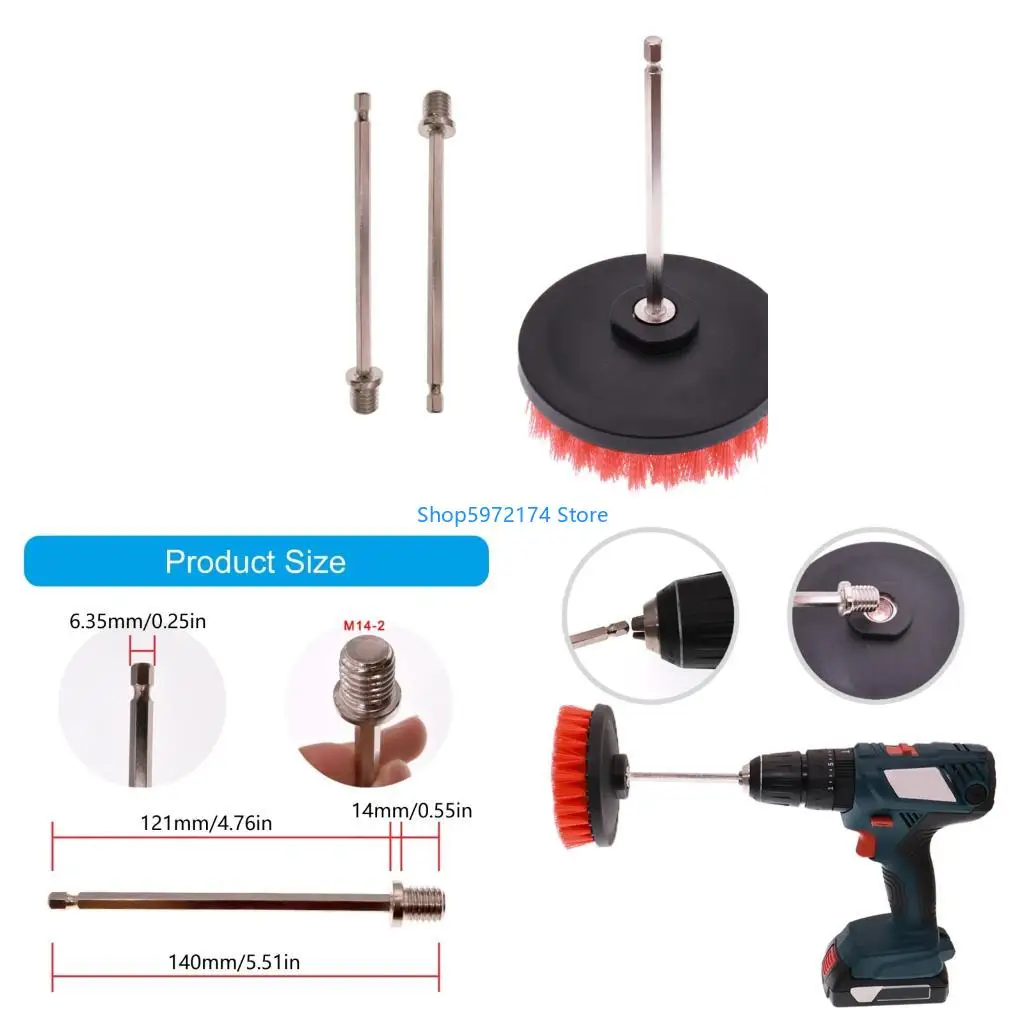 Y3NB Corrosion Resistant 140mm Extended Rod M14 Quick Connection System Hexagonal Drill Adapter for Electric Wrench