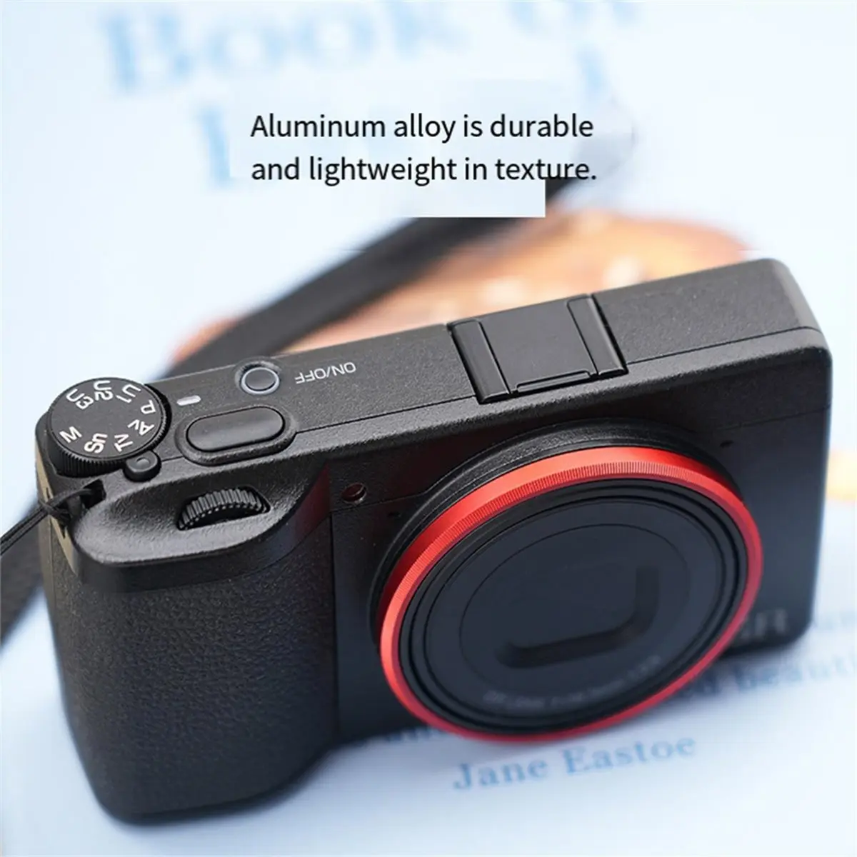 A49T For GR4 SLR Camera Lens Ring Front Lens Ring Metal Decorative Ring Decoration Lens Ring for Ricoh4 Black