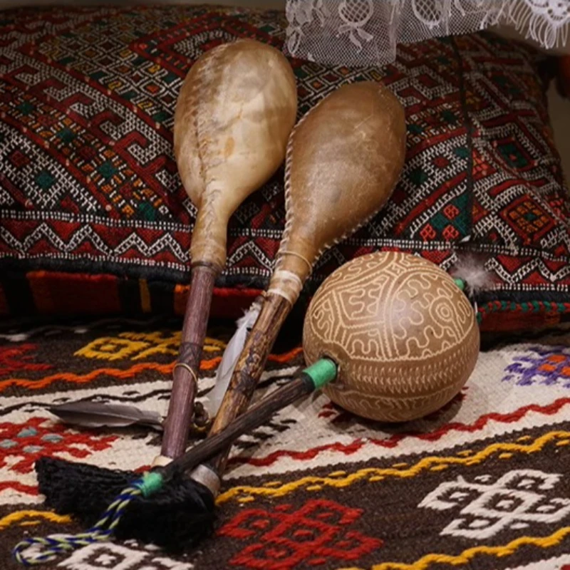 maracas-indiennes-marteau-de-sable-peruvien-œuf-de-sable-corne-de-guerison-maraca-instruments-de-percussion-pour-l'imitation-des-sons-de-pluie-et-de-vague