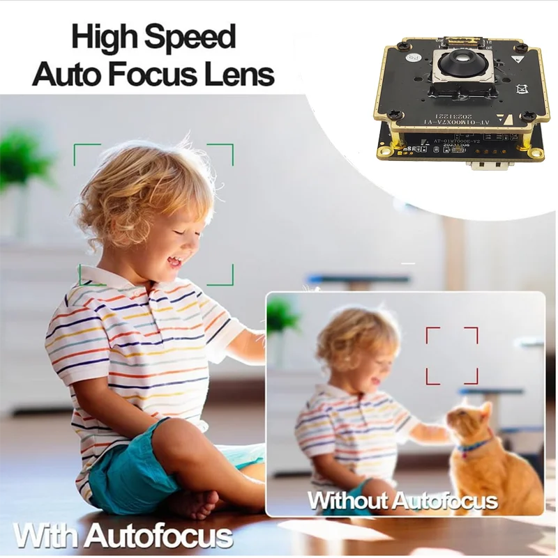 50MP IMX766 cmos USB Module de caméra 82 degrés PDAF Autofocus AF/FF 8160x6120 sans distorsion UVC Webcam 30fps OTG Lightburn caméra