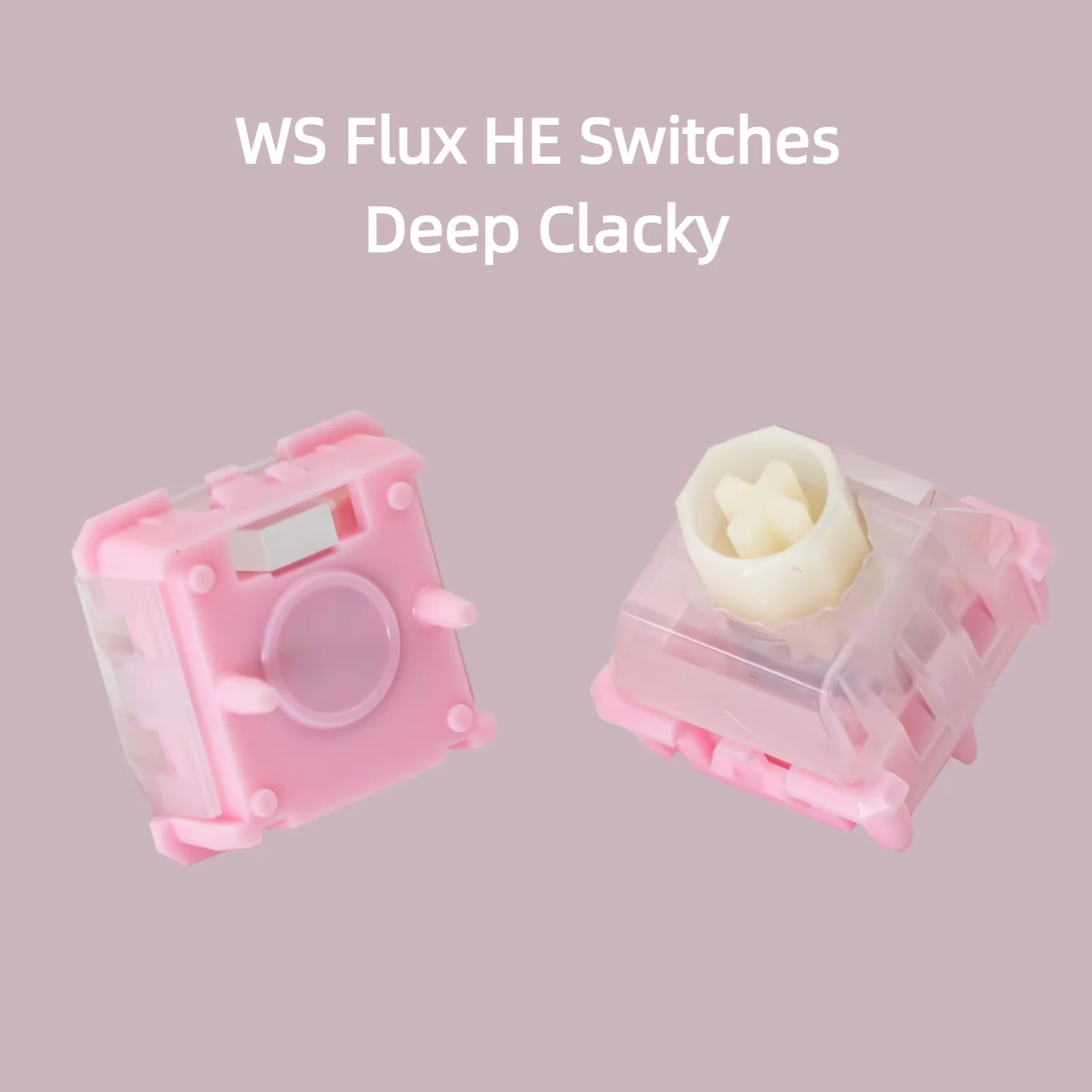 Wuque Studio WS Flux HE Switch Pink 35gf Linear Deep Clacky Sound