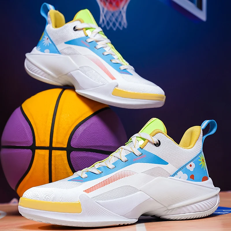 New 2025 Summer Hot Marathon Breathable Stretch Basketball Shoes Sprint Lightweight Sneakers Basketball Shoes Athletic Shoes