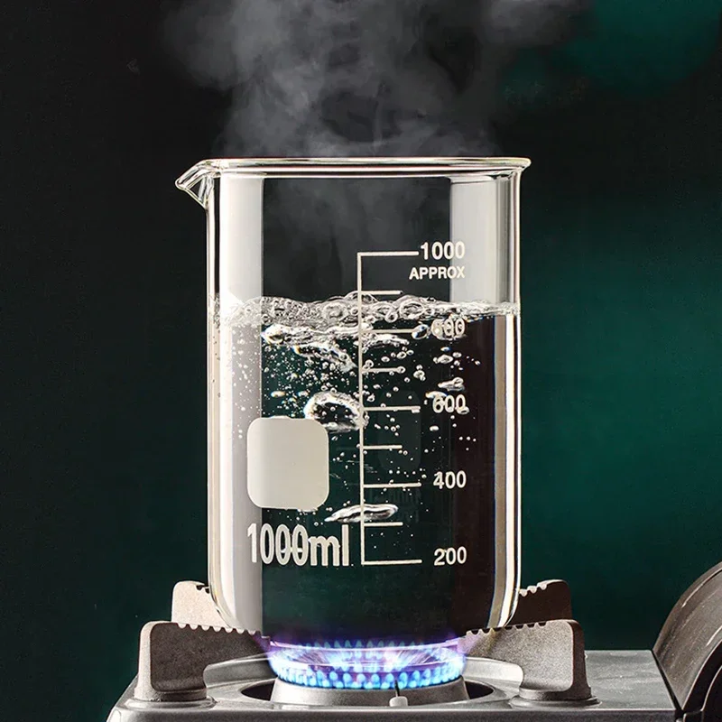 

Transparent High Borosilicate Glass Measuring Cup Clear Scale Cup Laboratory Beaker Kitchen Tool Baking Measuring Cups 50-1000ml