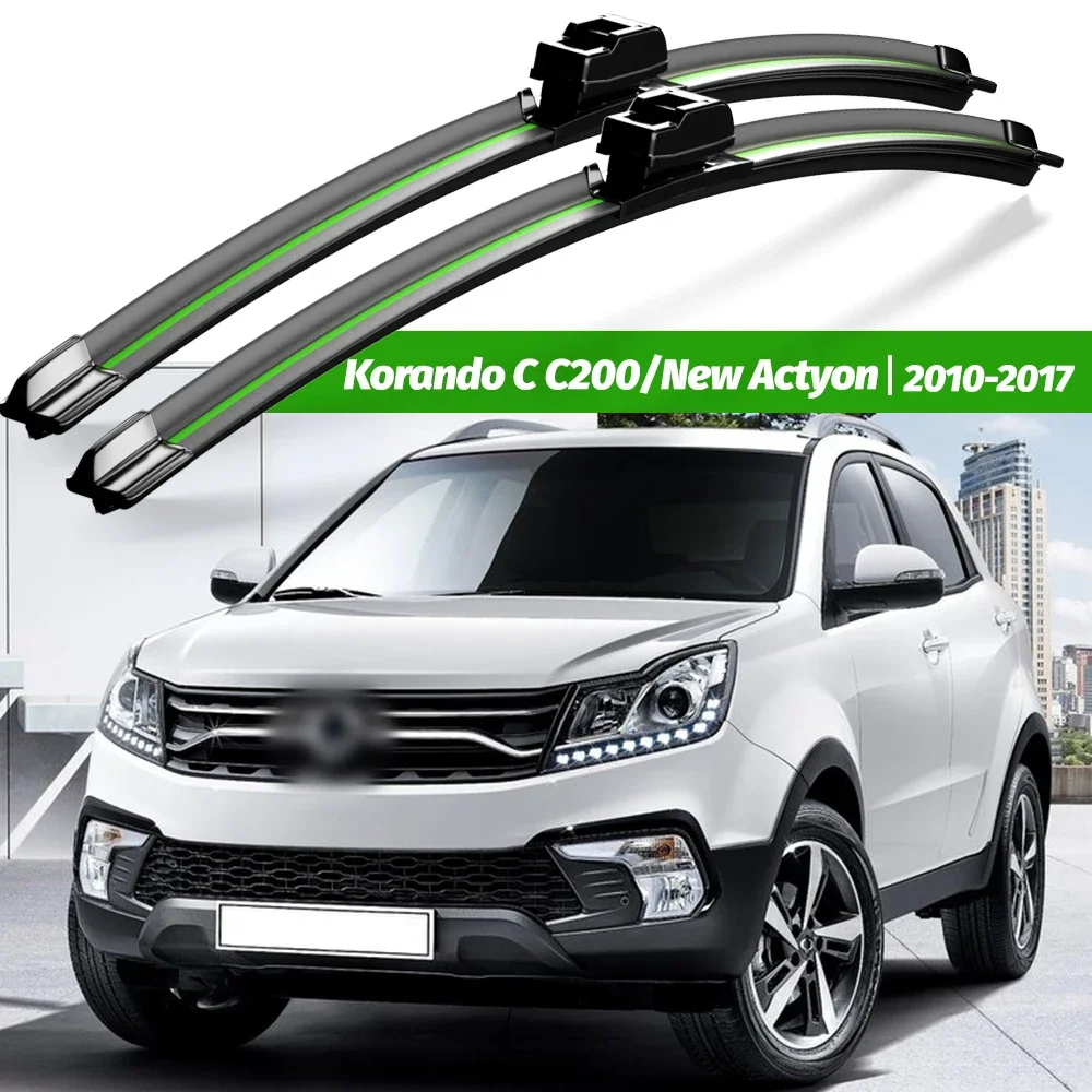 

Wiper LHD Front Wiper Blades For SsangYong New Actyon Korando C 2010 - 2019 Windshield Windscreen Window 24"16" Accessories