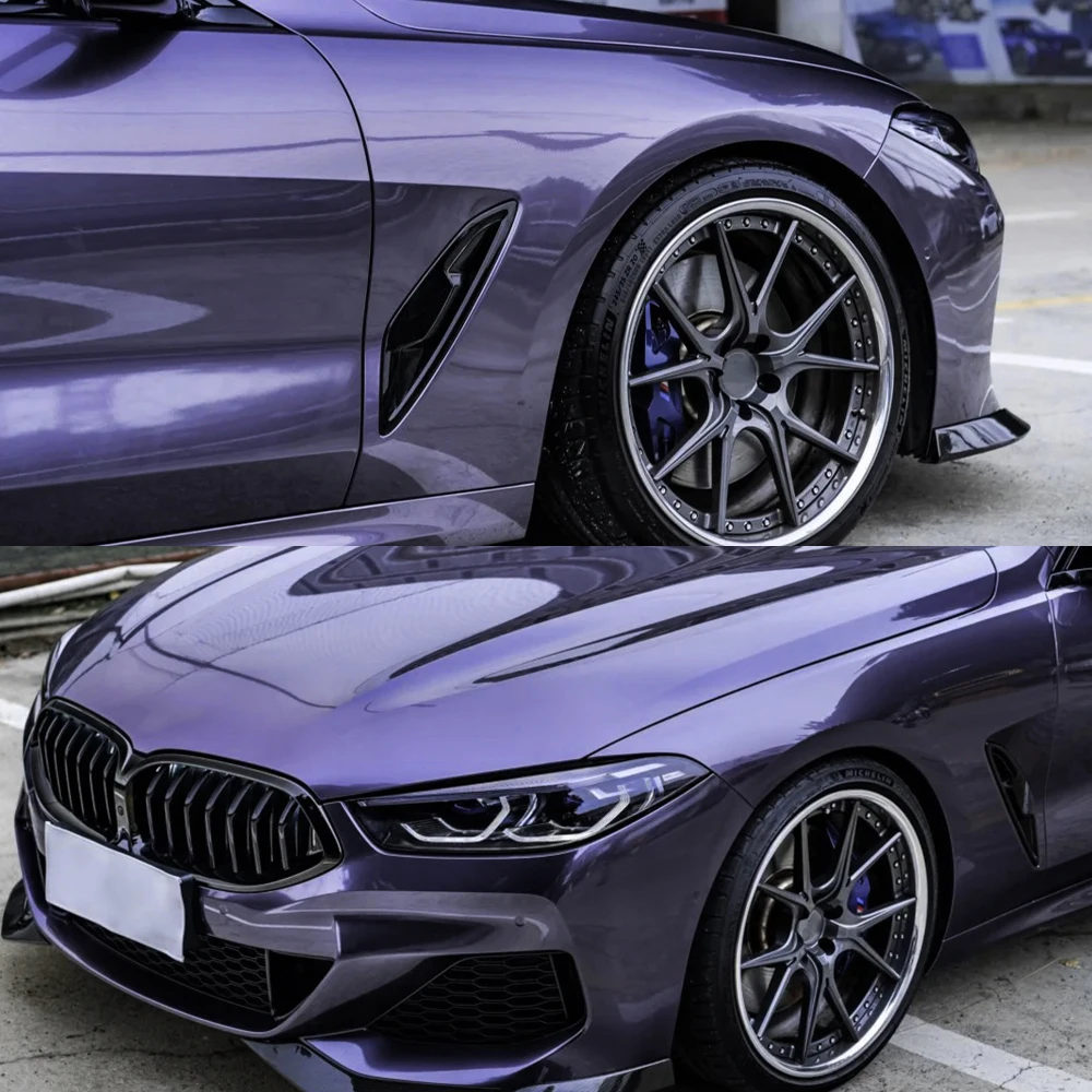 Car Vinyl Wrap Film Premium Rosemary Purple Color Modify Cover Bubble Free Air Release DIY Wrapping Film for Vehicle Accessories