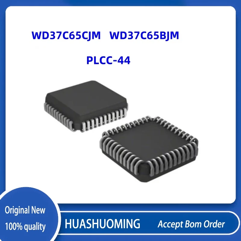 NEW   2PCS/Lot  WD37C65CJM    WD37C65BJM   WD37C65 PLCC-44