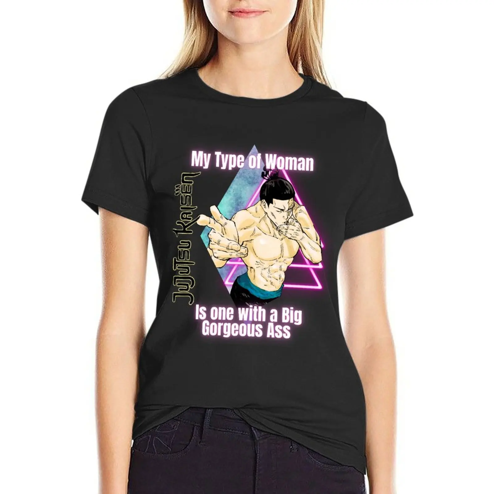 My Type of Woman T-Shirt letnie ubrania zwykłe wysublimowane topy w dużych rozmiarach Top damski