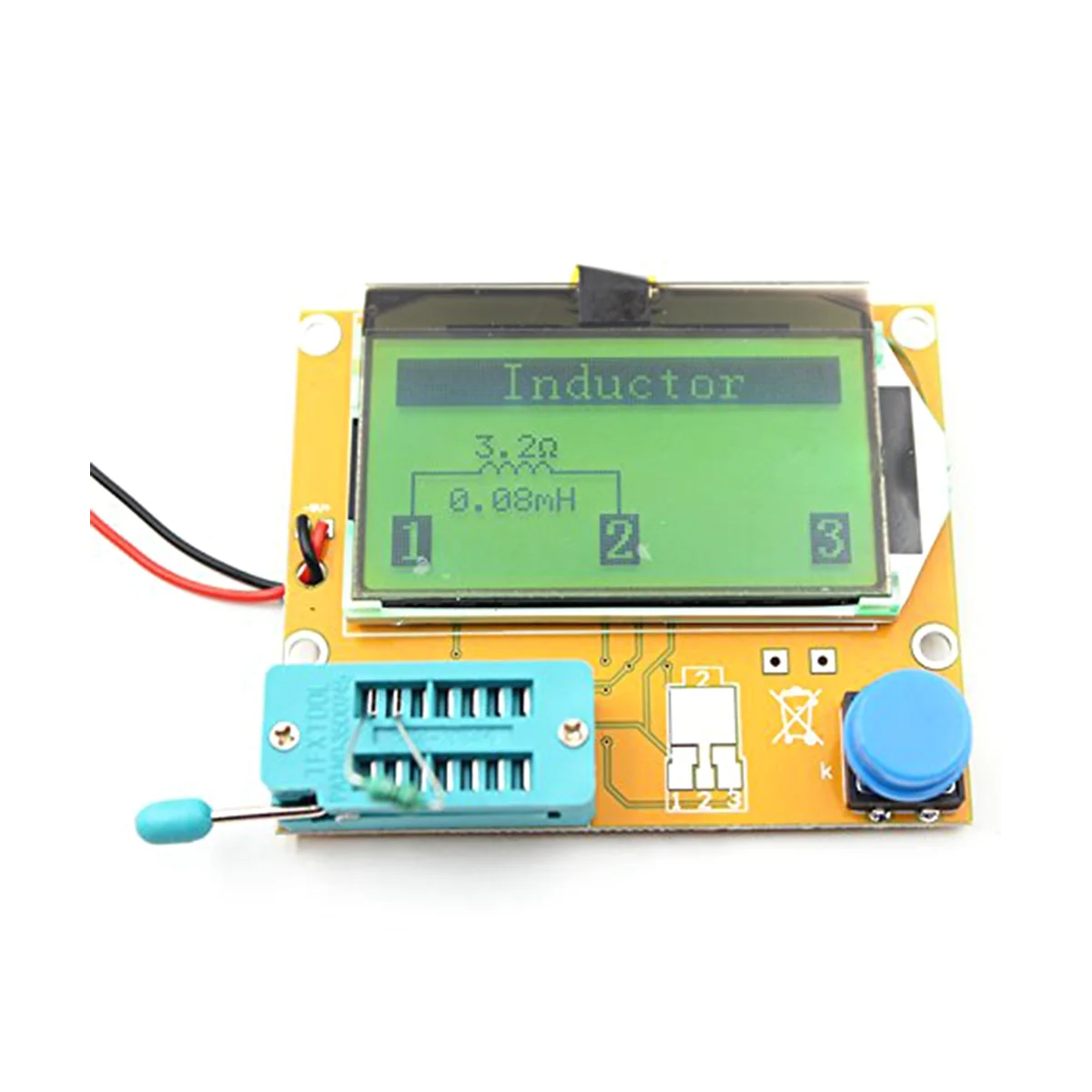 328 Grafische Transistortester, Npn Pnp Diode Triode Condensator Esr Mosfet Weerstandszin Lcd Display Checker