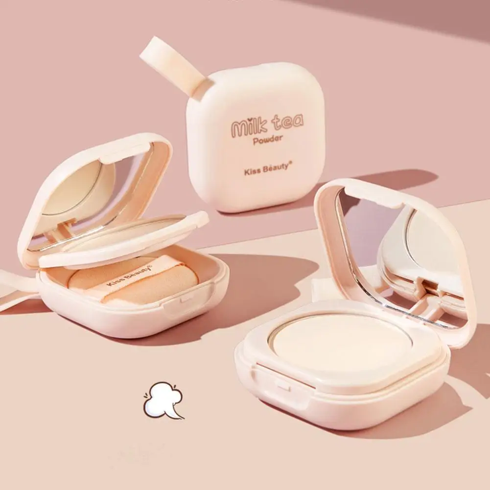 Polvo suelto coreano, corrector completamente brillante, base Mineral para la cara, Cosméticos de maquillaje duradero, polvo compacto prensado