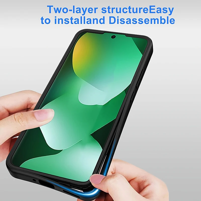 360° Vollschutz Stoßfeste Hülle für Xiaomi Redmi Note 15 14 13 12 5G 11 10 9 9S Transparente Panzerhülle mit Integriertem Displayschutz – Detail 5