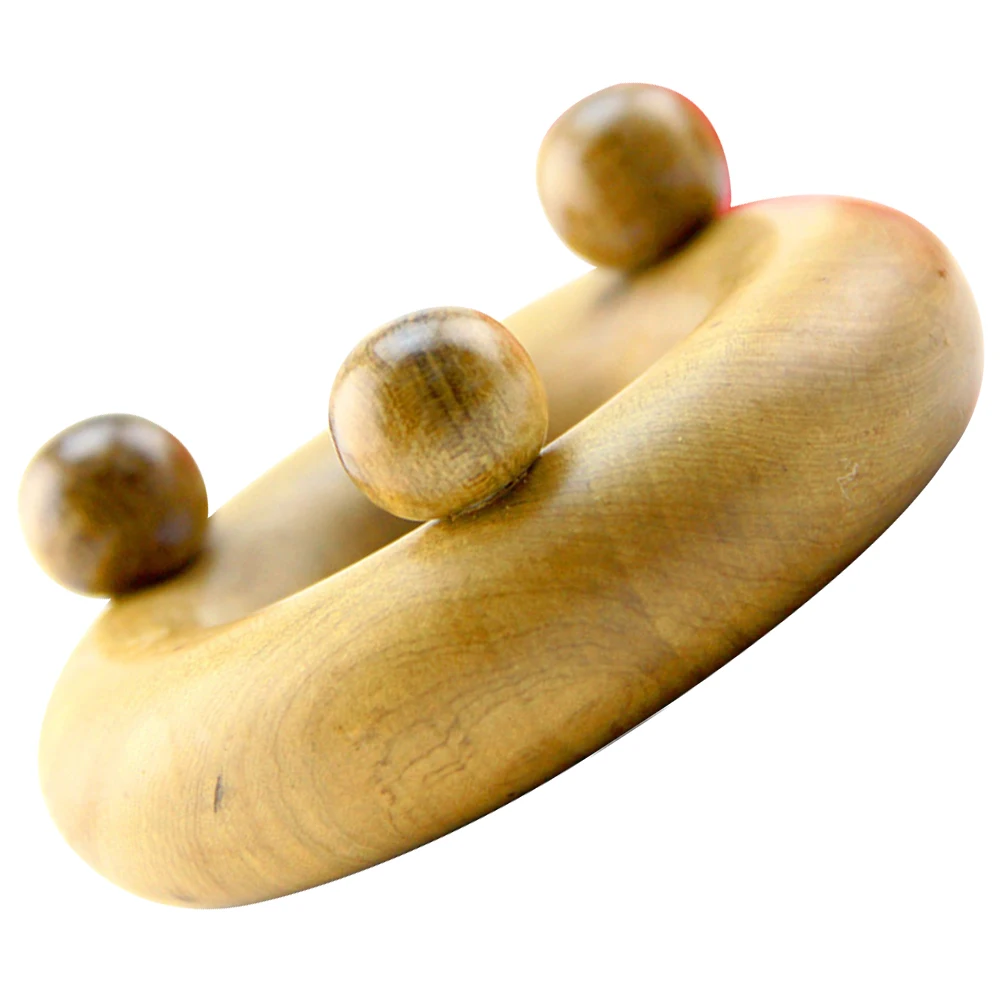 

Natural Sandalwood Wooden Massager Small Handheld Shoulder Neck Portable Massage Tool For Relaxation Gift Use