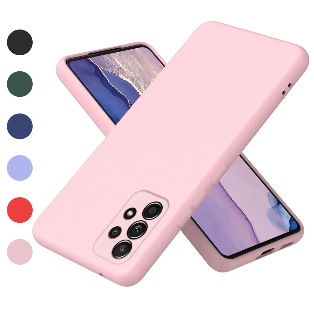 Luxus Matte Silikon Fall Für Samsung Galaxy A13 A23 A33 A53 A73 A12 A22 A32 A52 A72 A14 A24 A34 a54 5G Ultra Dünne Abdeckung Fundas – Detail 9