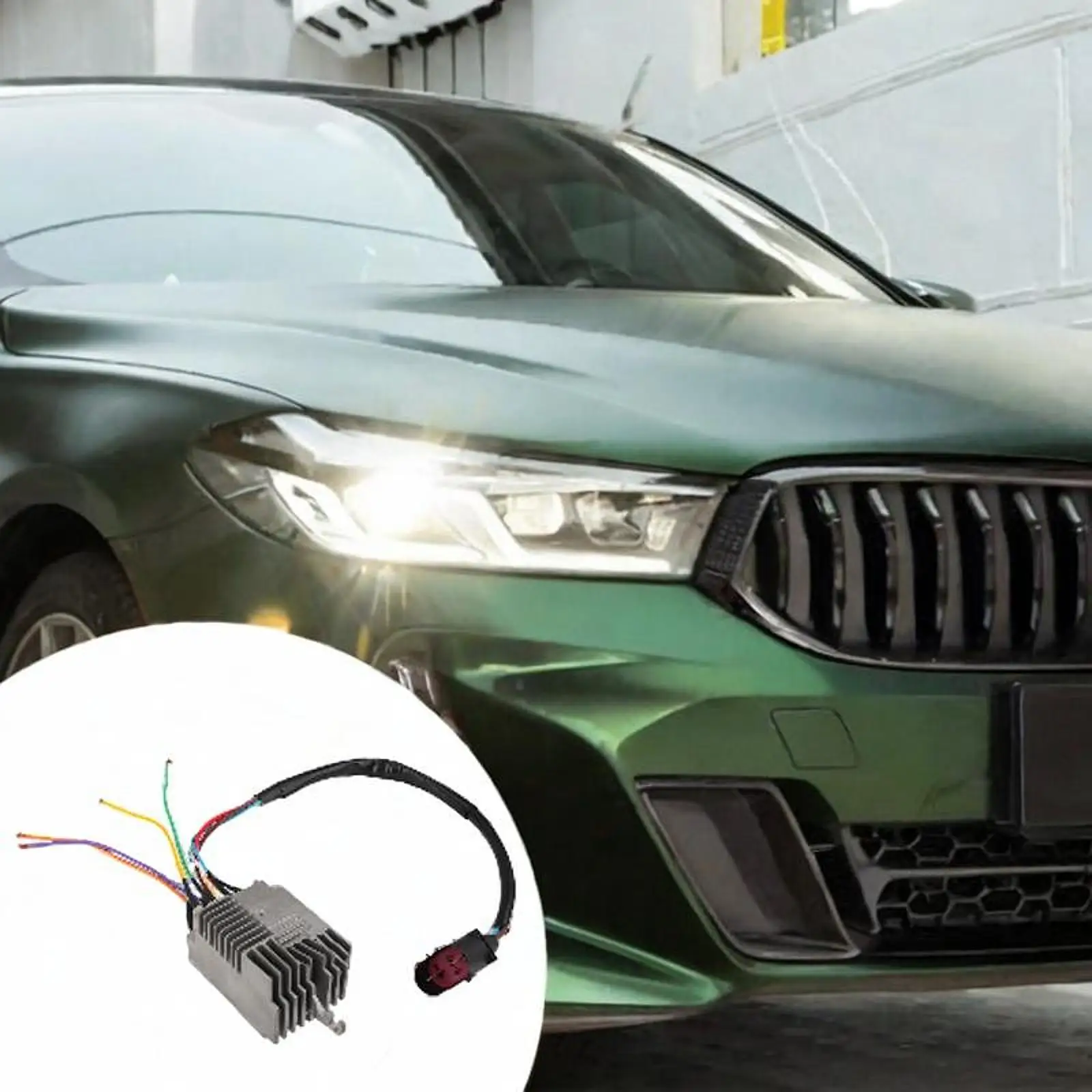 

HVAC Blower Motor Resistor Aluminum Alloy Replacement Car Accessory Cooling Unit for Audi A6 2006-2011