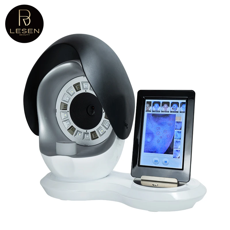 

Newest Digital 3D Moisturizer Facial Skin Analyzer Machine Home Use With IT EU JP US Plugs