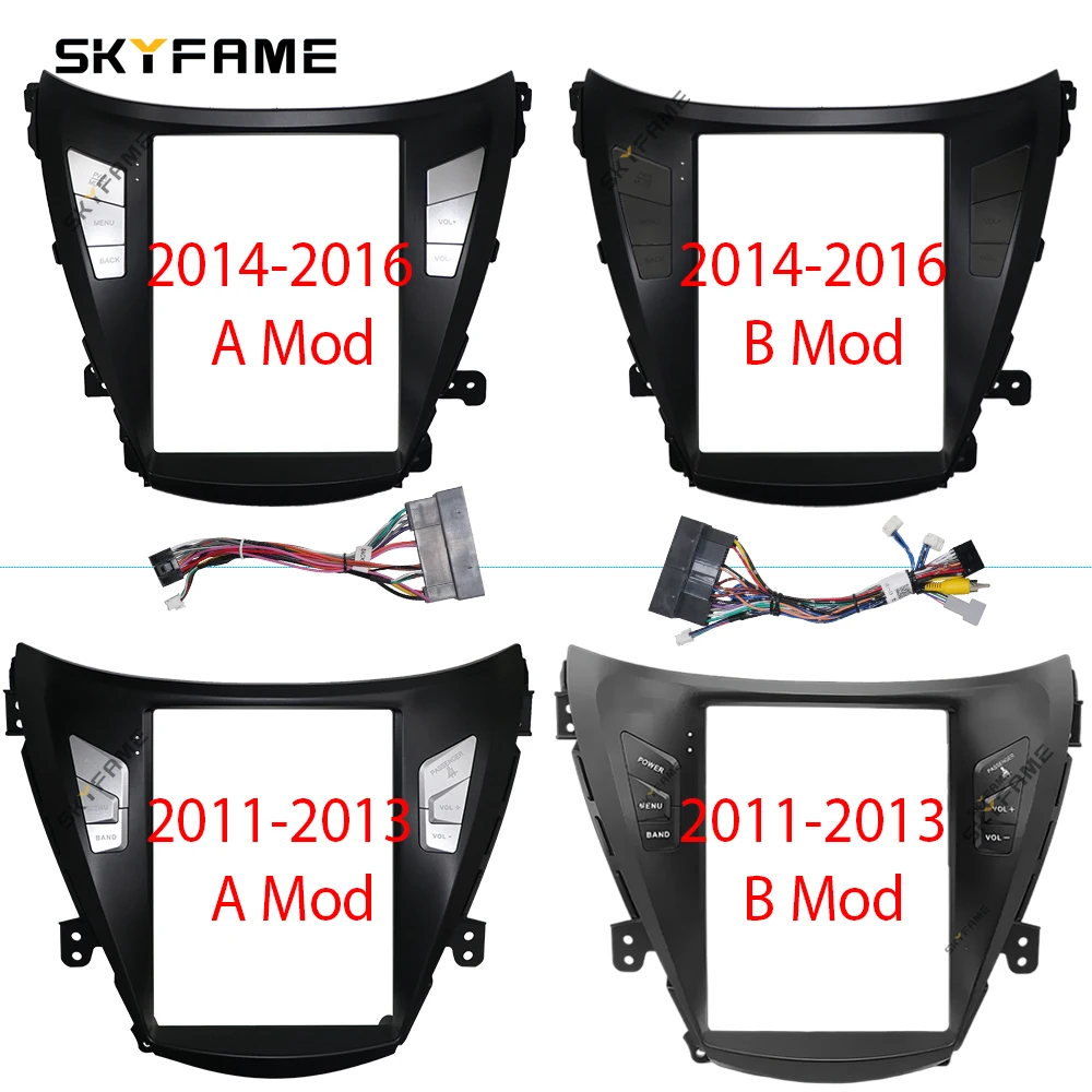 

SKYFAME For Hyundai Elantra 4 9.7 Inch Car Frame Fascia Adapter Tesla Style Android Radio Dash Fitting Panel Kit