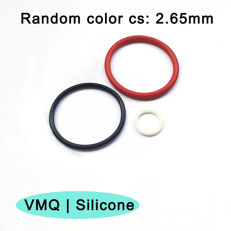 VMQ O Ring Gasket CS 2.65mm Silicon Rubber Washer Oring Seals Washer Size:ID 6/7.1/8/9/9.5/10.6/11.2/11.8/12.5/13.2/14/15~260mm