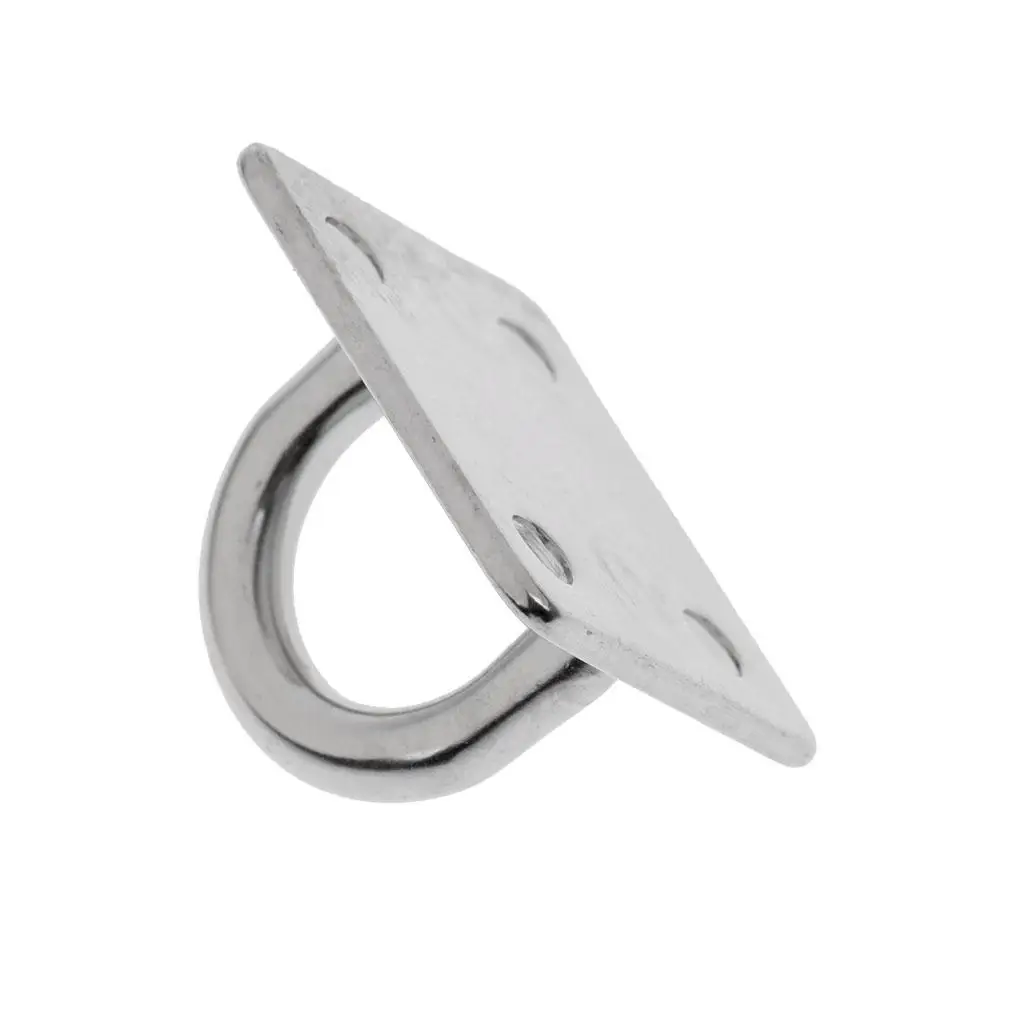 

Stainless Steel Square Pad Eye Plate Durable Hook Fitting for Boat Sun Shade Sail Yacht Chandlery Attachment