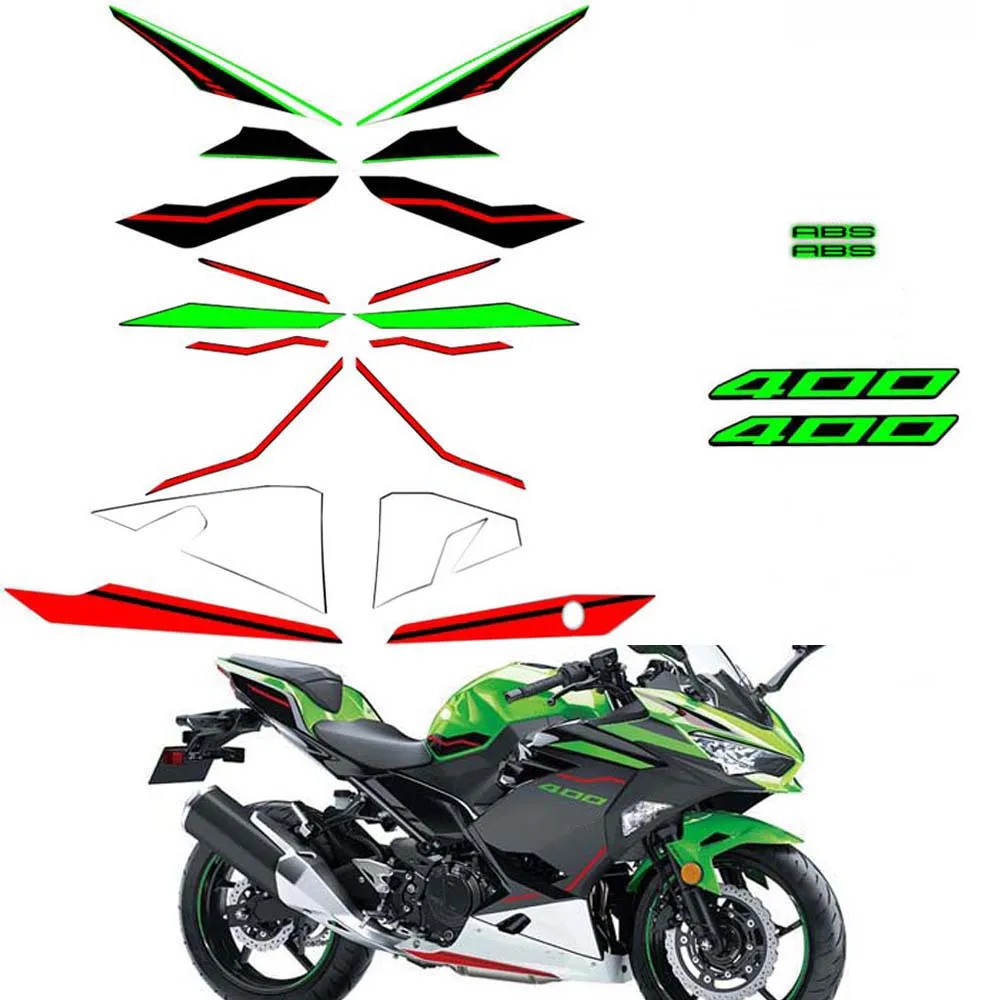 Kit de pegatinas de carenado para motocicleta, accesorios para KAWASAKI NINJA400 ninja 400, 2018-2024, 2018, 2019, 2020, Ninja