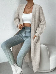 Women's Cardigan Clashing Colour Drop Shoulder Cardigan Sweater Jacket Drop Shoulder Ribbed Knit Cardigan Casual Knit Jacket