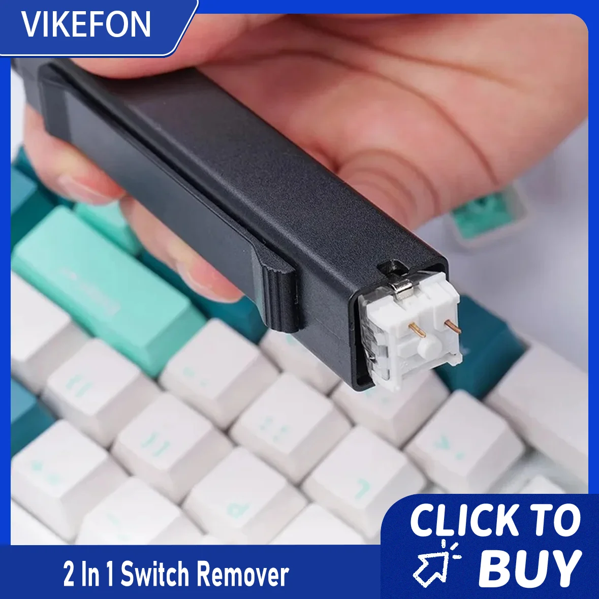 2-in-1-Schalterabzieher, Tastenkappen-Abzieher, Schlüsselschalter, Tastenkappen-Abzieher für mechanische Tastatur, Gaming-Tastatur, Schalter, DIY-Reinigungswerkzeug
