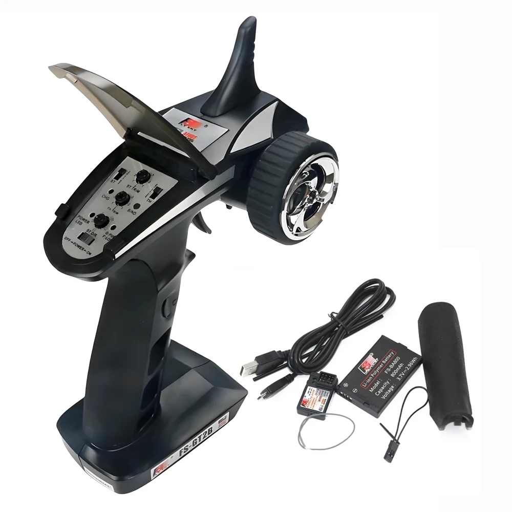 Flysky FS-GT2B GT2B 2.4G 3CH Gun Transmitter وجهاز استقبال GR3E لشاحنة RC Car Boat Buggy - أجزاء التحكم عن بعد