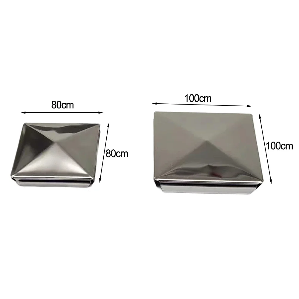 10pcs Fence Post Cover Waterproof Pyramid Column Covers For Decoration Furniture Decking Mailbox Lamp Post Handrail Stair