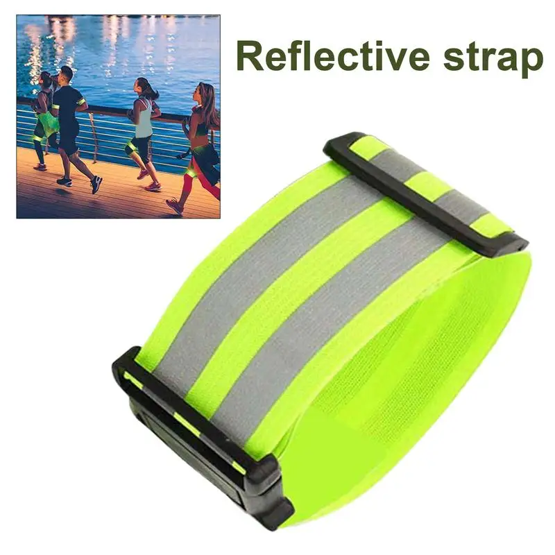 Running Reflective Arm Bands for Wrist Ankle Leg Reflector Armband Night Cycling Safety Light Tape Reflective Strap For Runners