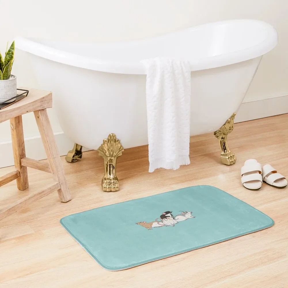 

Rat Group Bath Mat Bathroom Supplies Anti-Slip Shower Mat