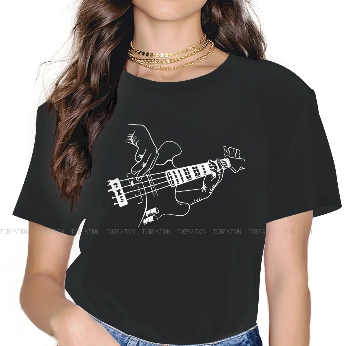 Player Music Guitarist Musician Rock Casual TShirt Guitar Lover Style Comfortable T Shirt Women Tee Special Gift Clothes