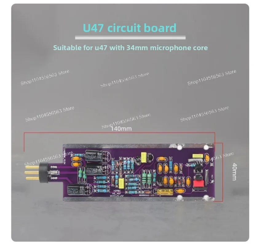 48V Condenser Microphone Main Board, Phantom Power Circuit Board for Microphone Repair & DIY Modification