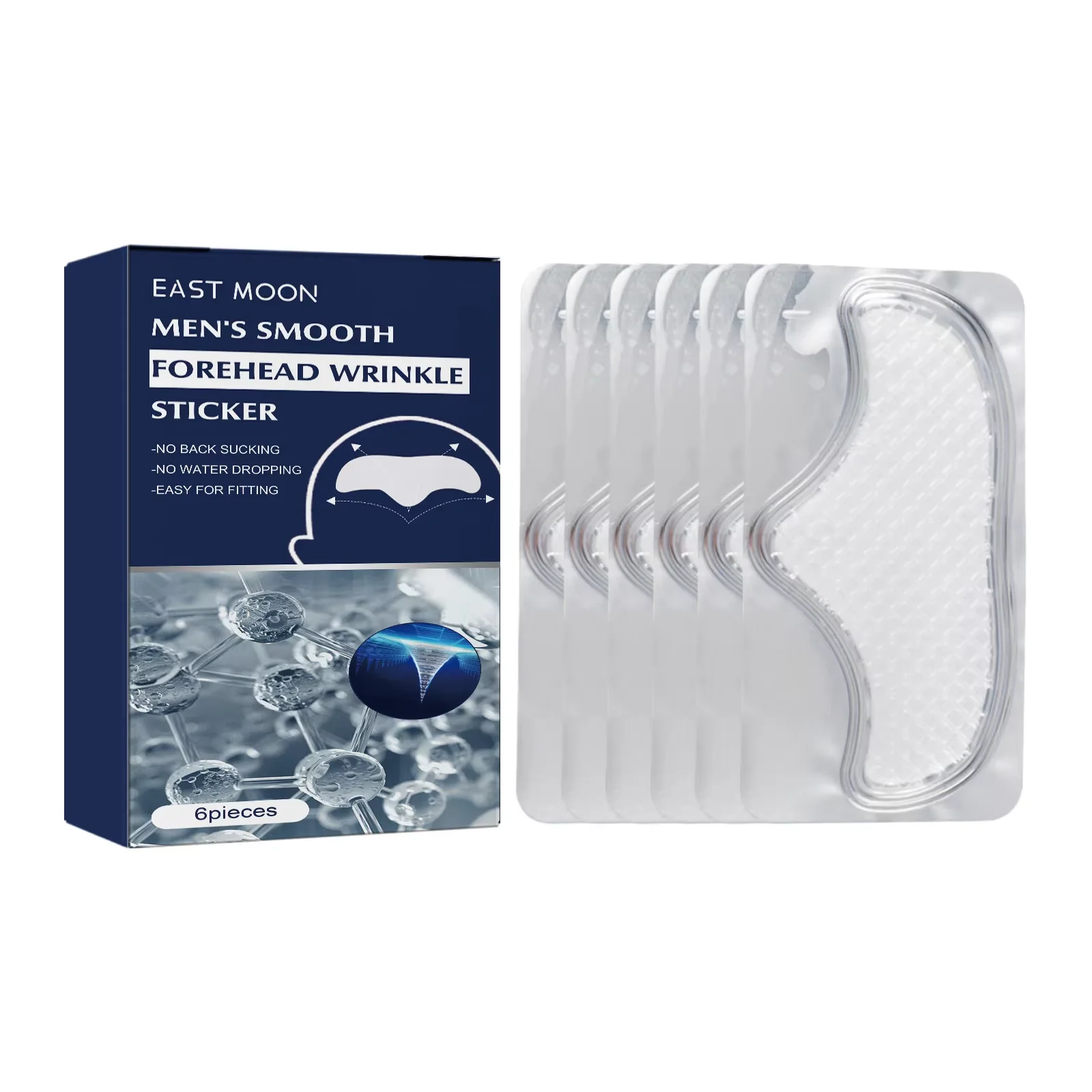 Hyaluronic Forehead Firming Patch Fine Lines Removal Tighten Lift Up Mask Stickers Moisturizng Man Forehead Line Remover Masks